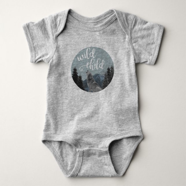 Wild Child Baby Onsie Bodysuit (Front)