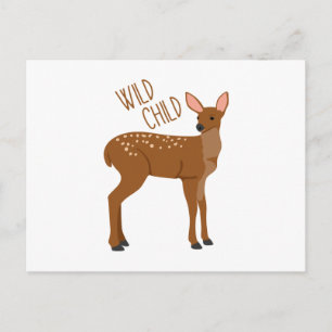 Wild Child Deer Postcard