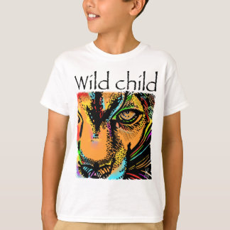 Wild child lion rainbow animals T-Shirt