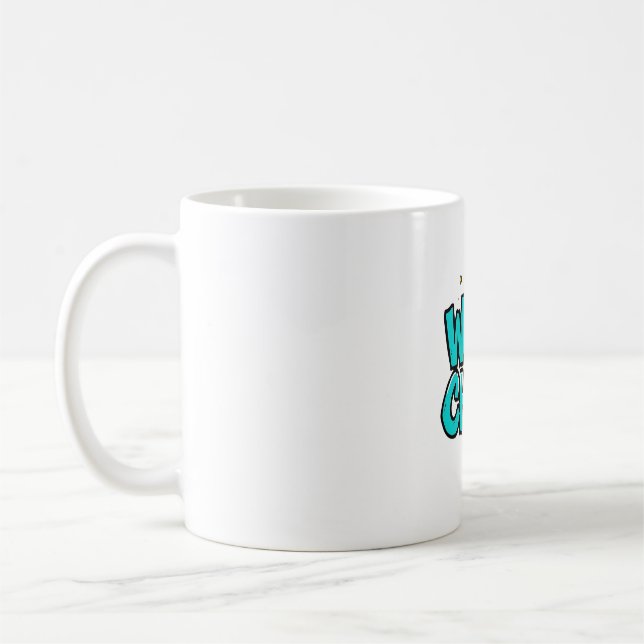 Wild Child Star Doodle Retro Mug (Left)