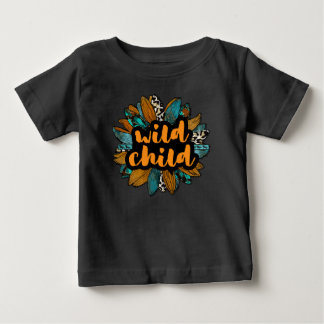 Wild Child Sunflower Animal Print Toddler Shirt