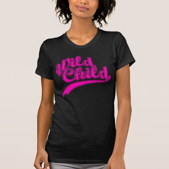 Wild Child Vintage Sports Design T-Shirt (Front)