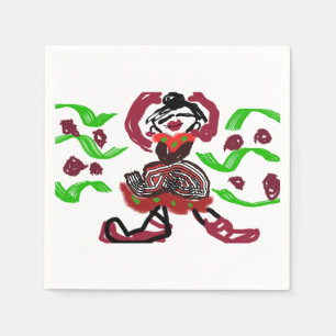 Wild Christmas dance  Napkin