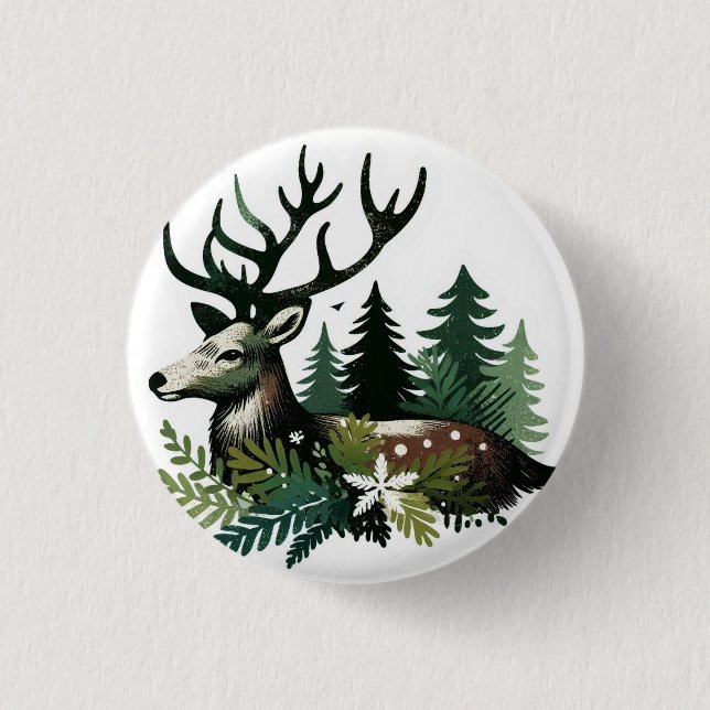 Wild Christmas Flower 3 Cm Round Badge (Front)