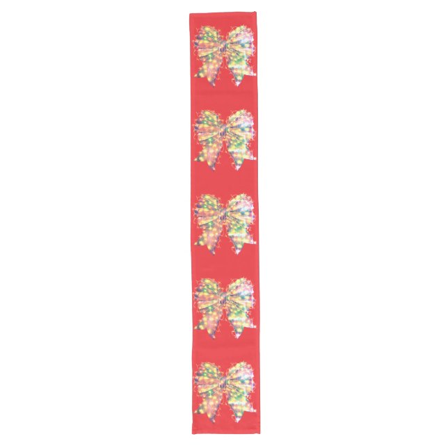 Wild Christmas Flower Long Table Runner (Front)