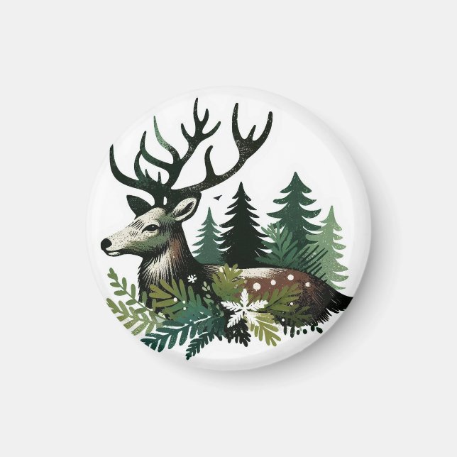 Wild Christmas Flower Magnet (Front)