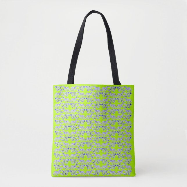 Wild Clash – Hand Drawn Jungle Drama Tote bag (Front)