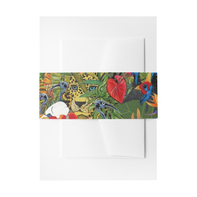 Wild Creation Invitation Belly Band (Front Example)