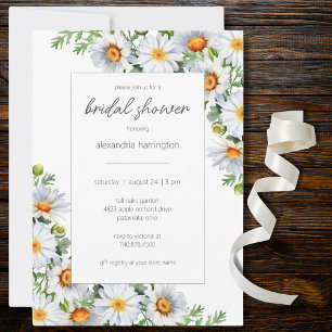 Wild Daisies Bridal Shower  Invitation