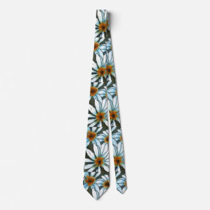 "Wild Daisy #2" Flower Garden Neck Tie