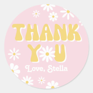 Wild Daisy Favour Tag Wildflower Thank You