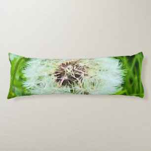 Wild Dandelion Romania Botanical Macro Photograpy Body Cushion