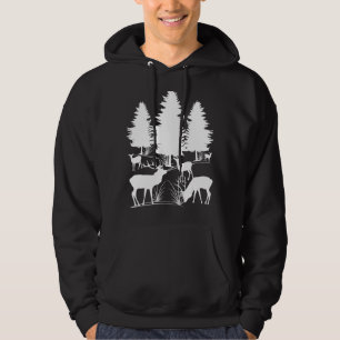 Wild Deer And Deer Red Deer Lady Deer Deer Deer De Hoodie