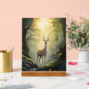 Wild Deer Forest Acrylic Wall Art Sign