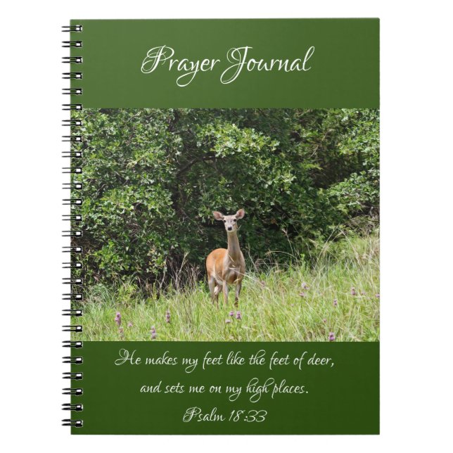 Wild Deer Prayer Journal Notebook (Front)