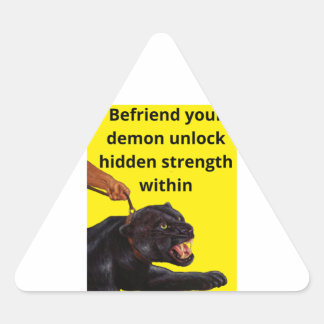 Wild Demon tickers Triangle Sticker