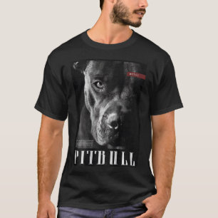 Wild Dog Pit Bull Terrier Portrait Bulldog T-Shirt