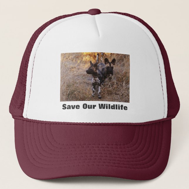 Wild Dogs Save Our Wildlife Hat (Front)