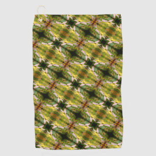 Wild Dogwood Flower Blossoms Abstract Pattern Golf Towel