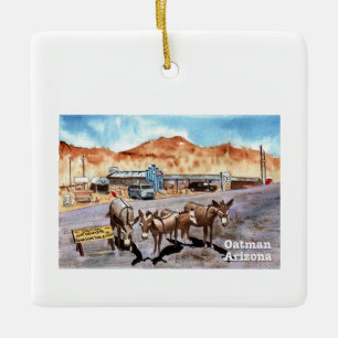 Wild Donkeys of Oatman, Arizona Ornament