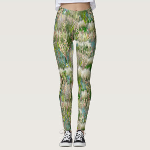 Wild Eco-friendly Native Grasses in Spring Leggings