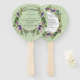 Wild Eco-friendly Spring Flowers Hand Fan
