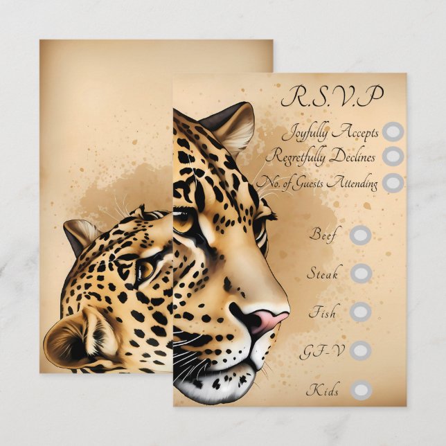 Wild Elegance: A Invitation Inspired by Nature (Front/Back)