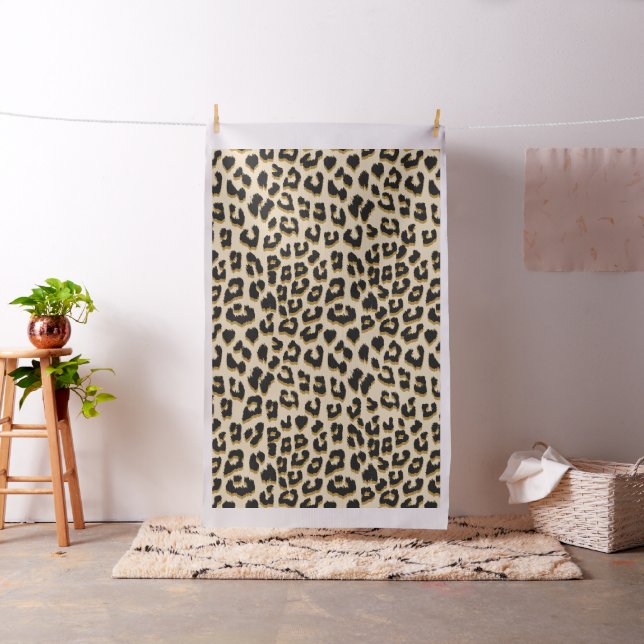 Wild Elegance Leopard Print Fabric (In Situ)