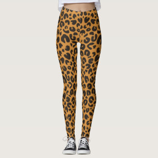 Wild Elegance: Leopard Print Leggings