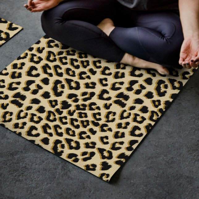 Wild Elegance Leopard Print Yoga Mat (Creator Uploaded)