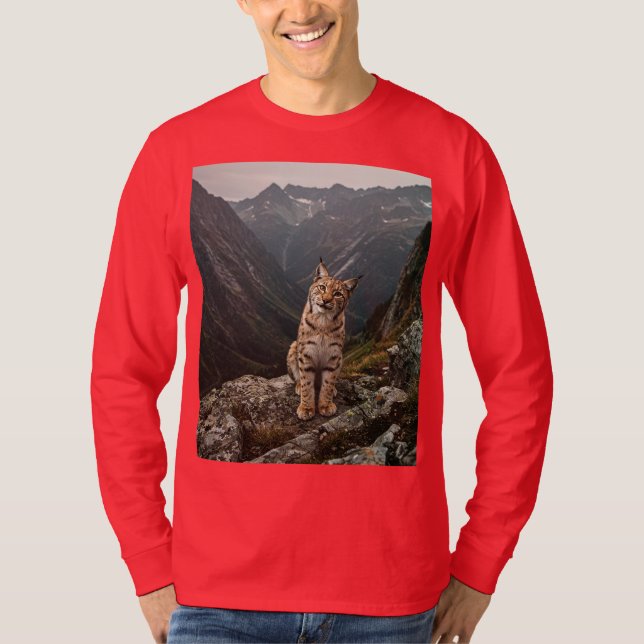 Wild Elegance – The Curious Lynx Collection T-Shirt (Front)