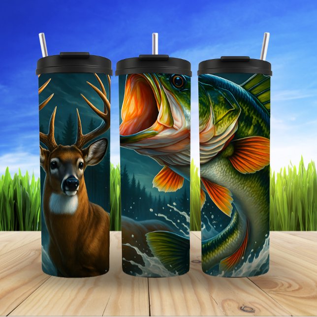 Wild Encounter, Water and Woods Thermal Tumbler (Creator Uploaded)