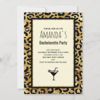Wild & Exotic Leopard Print Pattern Bachelorette