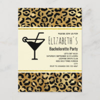 Wild & Exotic Leopard Print Pattern Bachelorette