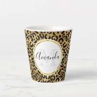  Wild & Exotic Leopard Print Pattern Monogram