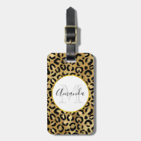 Wild & Exotic Leopard Print Pattern Monogram