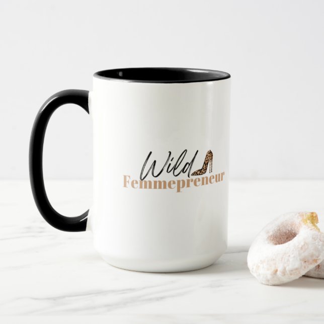 Wild Femmepreneur Mug White (With Donut)