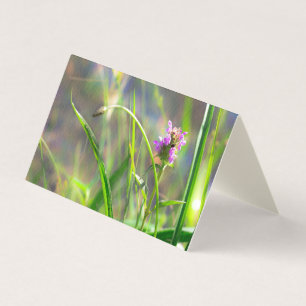 Wild Field Grass - Violet Blossom Folded Card