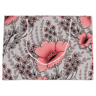 Wild fields patterned gift bag