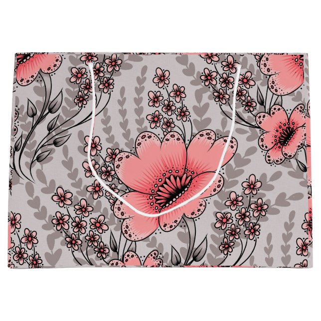 Wild fields patterned gift bag (Front)