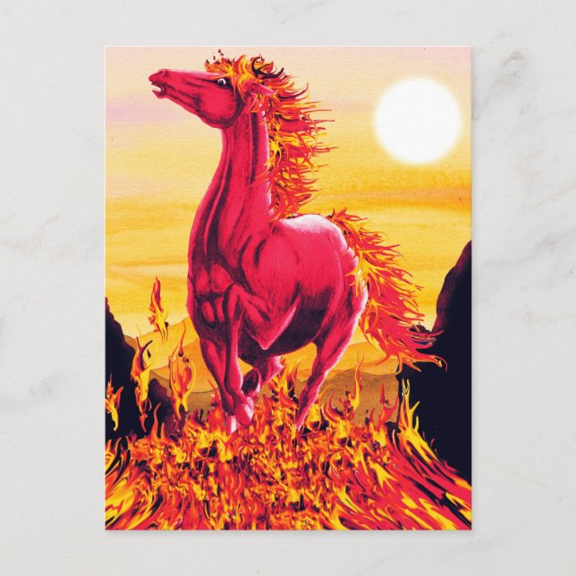 Wild Fire Horse Postcard (Front)