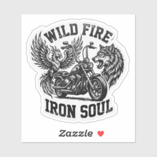 Wild Fire Iron Soul Wolf Phoenix Decal