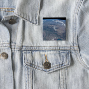 Wild Fires In The Western And Southwestern Us. 15 Cm Square Badge