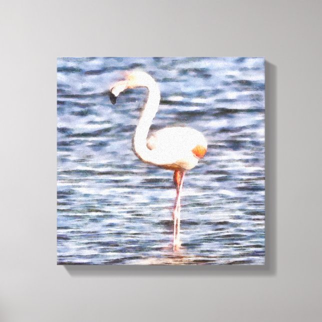 Wild Flamingo Canvas Print (Front)