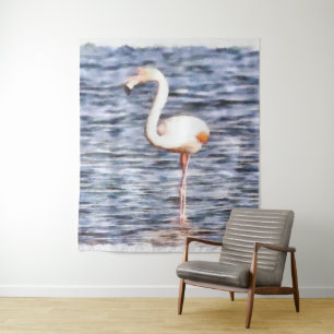Wild Flamingo Tapestry