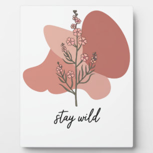 Wild Floral Design Plaque