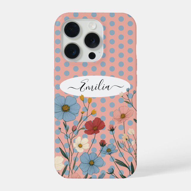 Wild Floral  iPhone Case (Back)