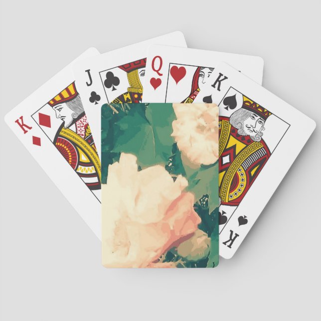 Wild floral playing cards (Back)