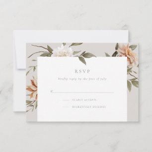 Wild Florals RSVP Card