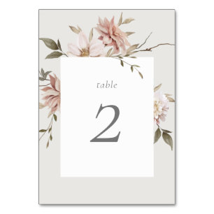 Wild Florals Table Number